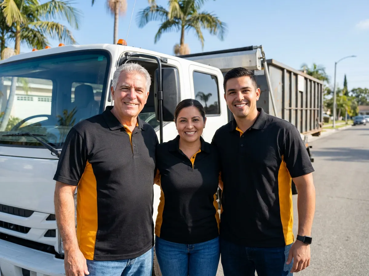 Hard Hat Dumpster Rental dumpster rental team in Los Angeles, CA
